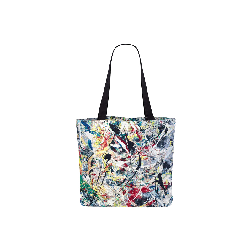 American MoMA White light Tote canvas eco-friendly shopping bag toiletry kit kit