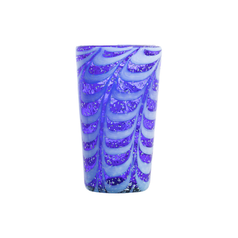 Italian CC ZECCHIN one thousand knot series Murano colored glass goblet glass lovers' cup