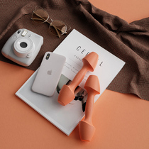 Aerobic Yoga Dumbbells Lady Fitness Equipment Home Weight Loss Slim arm 3 pounds Little pair 1kg Child silicone gel