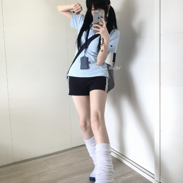 【Lingyin Gao】Original Japanese-Style Simple Shorts for Women, School Uniform Style, Breathable Sweatpants, Jk Uniform, Summer