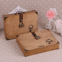 Fresh and meritocratic wooden boxed with mobile classmates recording Han version Creative Retro loose-leaf graduation message Remembrance Register