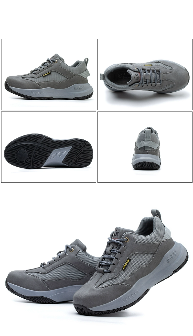 Steel-toe labor protection shoes for men and women, lightweight, soft-soled, anti-smash, anti-puncture, insulating shoelaces, steel plate, old insurance, casual and advanced