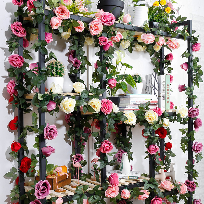 Fake Flower Rattan Flower Decoration Simulation Roses Vine