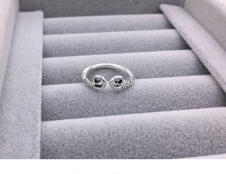 S925 sterling bạc chặt chẽ nhẫn chính tả Thái bạc Sun Wukong vàng hoop dính một cặp nhẫn nam và nữ cặp sinh viên nhẫn nhẫn vàng tây nam