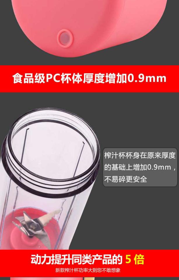 máy xay omniblend Máy xay sinh tố màu đỏ với cùng một máy ép trái cây Dole Goddess cốc nước trái cây mini cầm tay với máy tự động - Máy ép trái cây các loại máy xay sinh tố