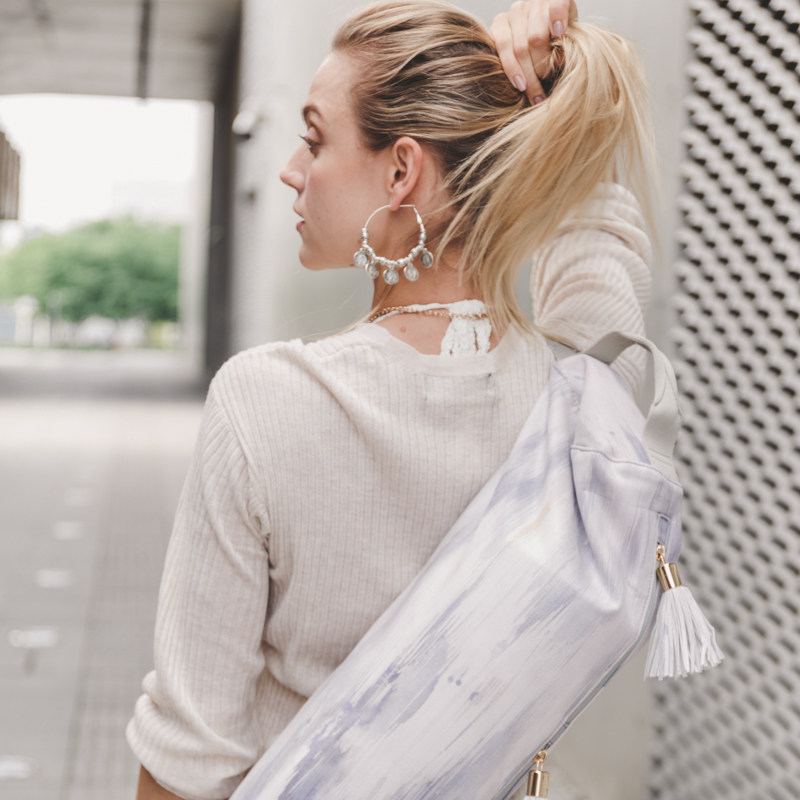 Sugarmat Portable Yoga Bag West Coast Series Large Capacity Yoga Mat Storage Bag Blue