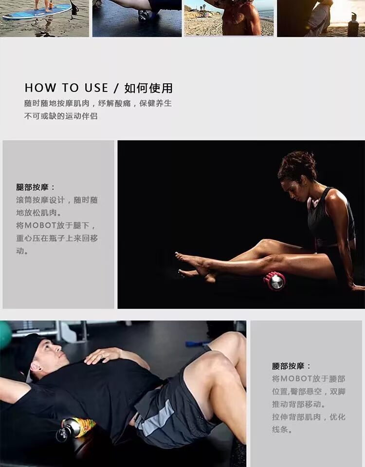 101FIT | USA Mobot Con lăn Massage thể thao Ấm siêu tốc Chai nước bằng thép không gỉ di động bình hút richell