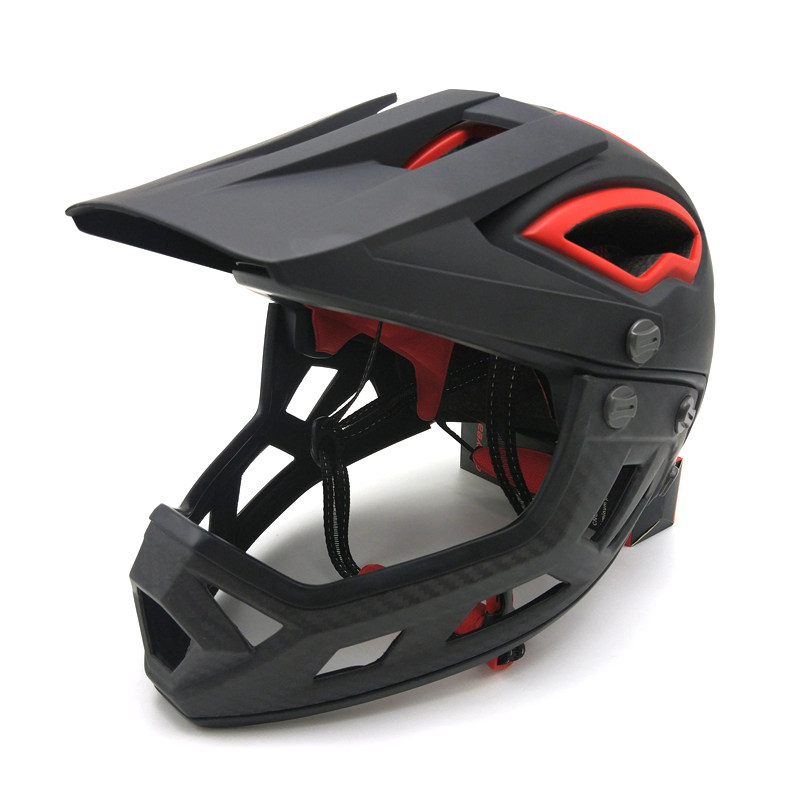 Adult riding Mountain Detachable chin full helmet Scooter Scooter helmet Balance car Safety helmet Soft protective gear Safety helmet