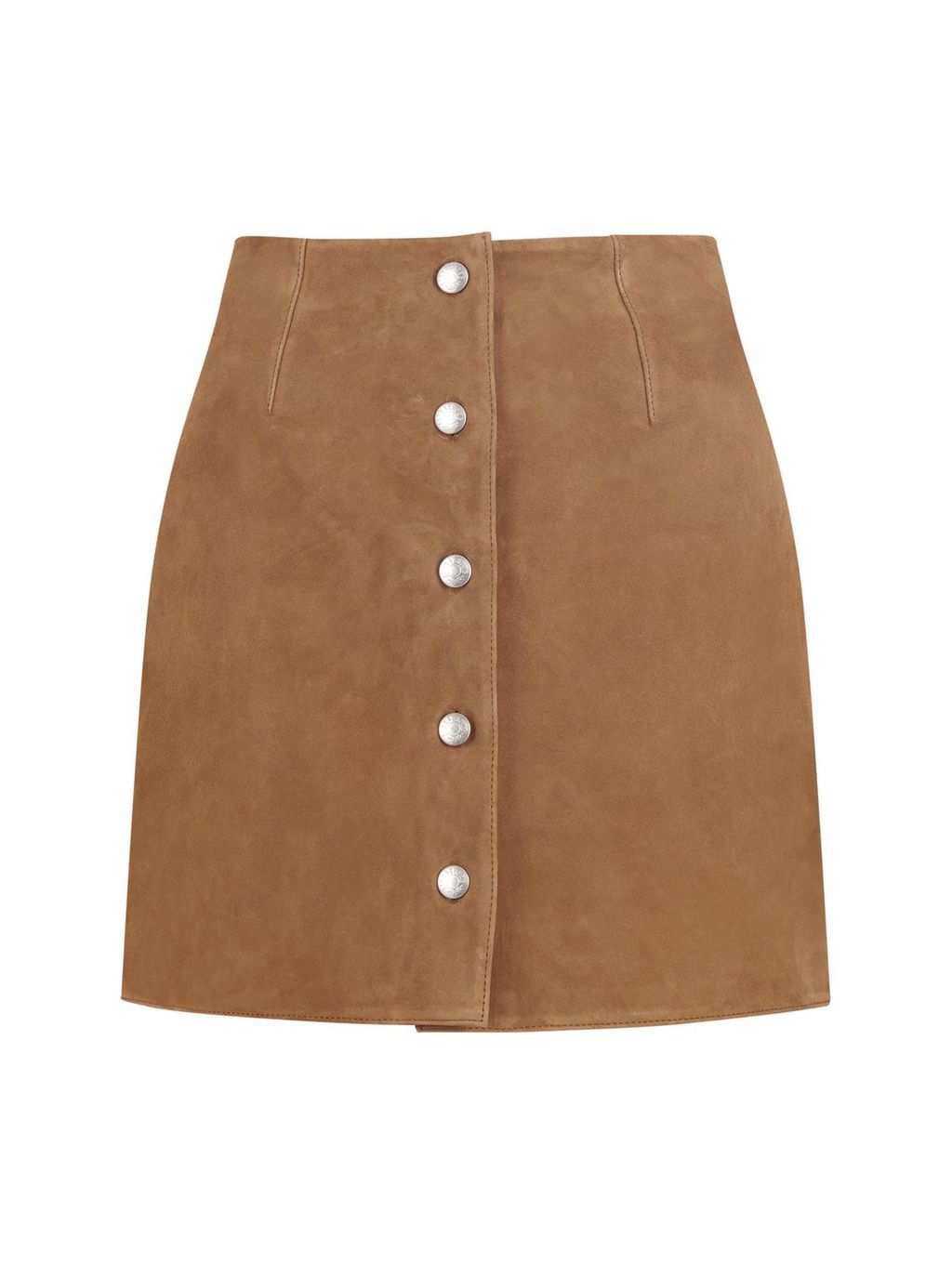 French homegrown ALEXA CHUNG BELL Miss Little Mountain Sheep Pig's leather half skirt Short skirt