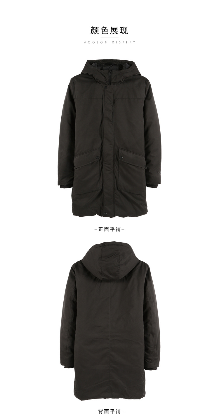 真维斯 男士加厚款 中长款工装棉服 图9