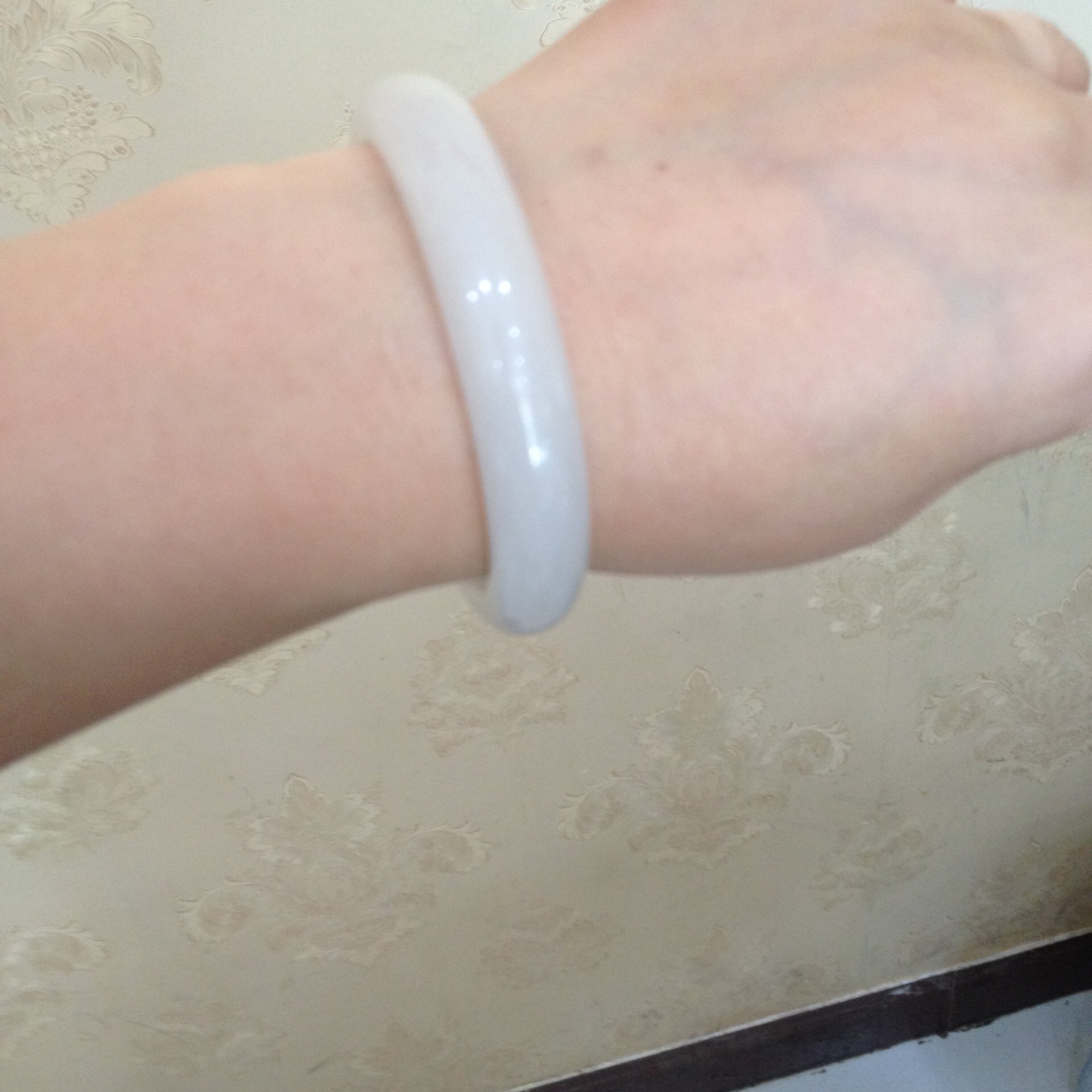 She Taiyu White Jade Bracelet
