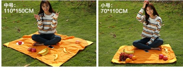 Cắm trại ngoài trời túi dã ngoại siêu nhẹ thuận tiện du lịch mùa xuân mat đơn đôi không thấm nước mat bãi biển - Thảm chống ẩm / Mat / Gối thảm du lịch