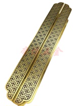 Custom glass door handle wooden door handle hand-style antique copper large handrail with frameless door handle solid wood door