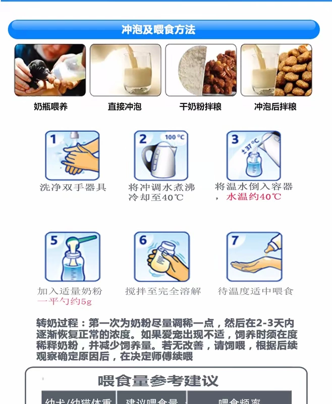 Frey thơ sữa bột cho trẻ sơ sinh cún con Teddy sữa cho con bú bổ sung canxi sữa bột - Cat / Dog Health bổ sung Sữa bột cho chó con mới đẻ