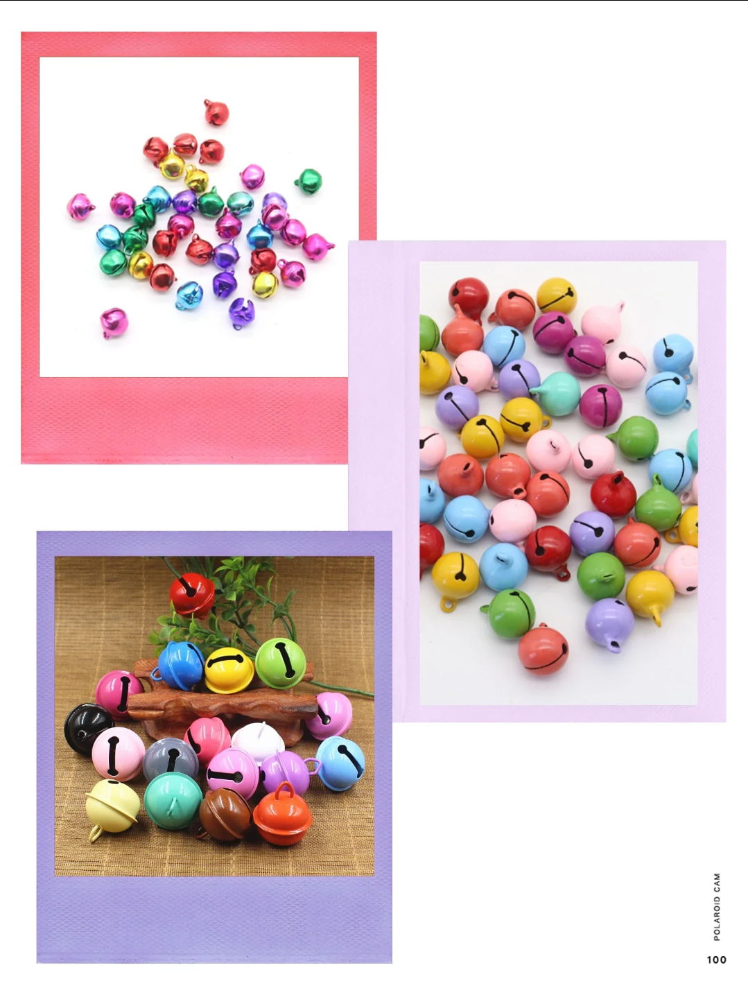 Metal Colorful Bell Pendant Key Button Small Bell Dial Diy