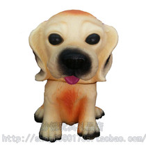 Sound toy dog vinyl dog pet wolf dog white spotted dog model pinching called plastic animal toy