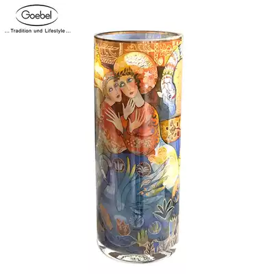 Gaobao Goebel European stained glass vase living room dry flower hydroponic flower arrangement home decoration small ornaments