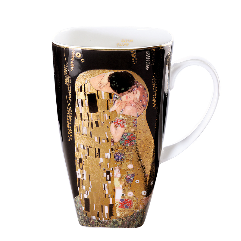 Goebel imported ceramic mug Klimt ceramic gift Handmade couple gift Creative teacup