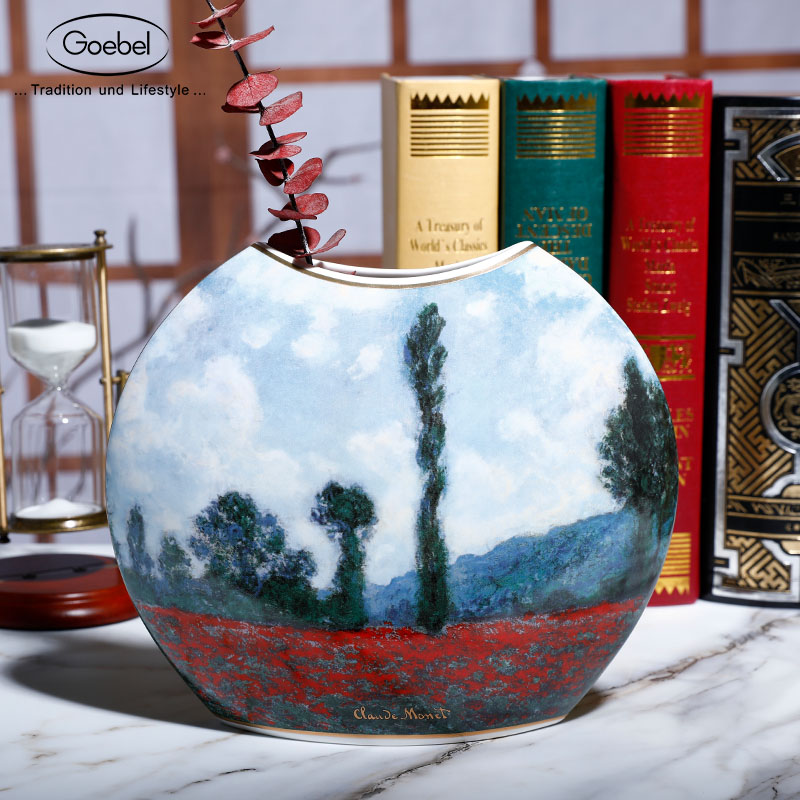 Kobao Goebel imported ceramic vase European ornaments Monet landscape home decoration art creative gift