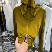 Eurogoods Lions cap slim thread thin cardioverwear woman 2022 spring autumn new double zipped casual jacket blouses