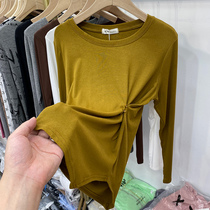 Eurcargo design sensation small crowdcasters slim long sleeves T-shirt women 2021 Early autumn clothing new foreign air polo blouses