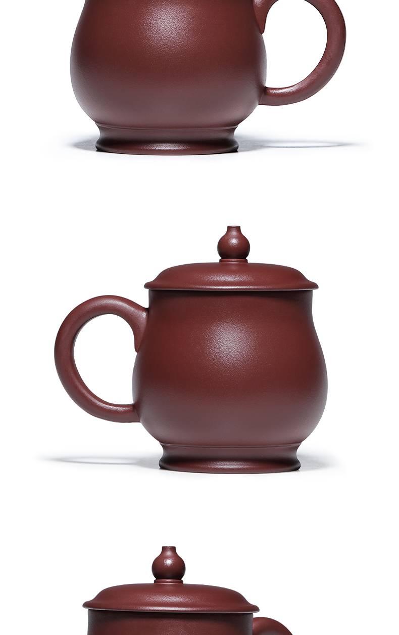 Mingyuan tea pot of yixing purple sand cup tea cup manually office of purple sand cup with cover personal cover cups of water