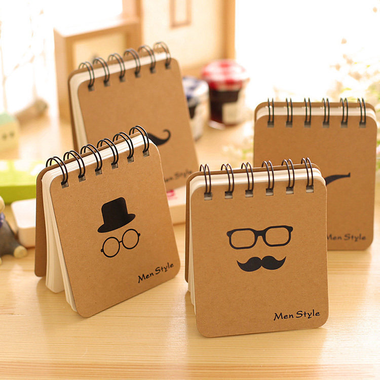 Mr. Beard Glasses Series Coil Book Portable Business Notepad Notebook Creative Japanese and Korean Stationery