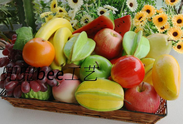 Ultra-emulated fruit vegetable fake fruit package parquet Home Decorative Furnishing to shoot fruit model props-Taobao