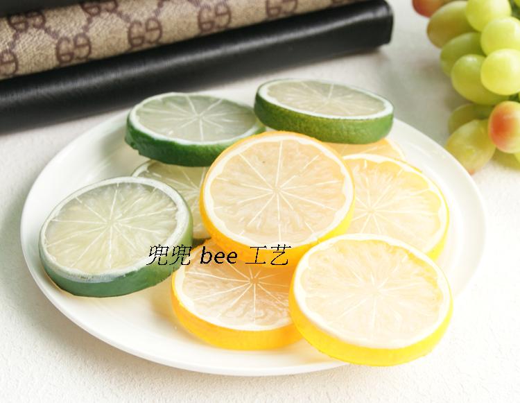 Simulation Fruit Slice Orange Slice Lemon Pineapple Slice Fruit Plate European Creativity