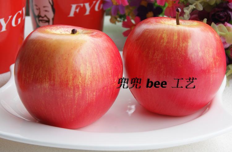 Fake Apple Emulation Fruit Fake Fruit Red Apple Home Early Education Decorative Props Shop Window Photography Plastic Model-Taobao