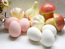 Simulation fruit and vegetable simulation mushroom fake mushroom straw mushroom straw garlic egg model decorative props