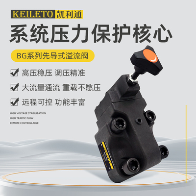 [油研型先导板式溢流阀BG-03 BG-06 BG-10压力阀SBG-03背压阀塑机]