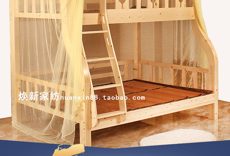 Lưới chống muỗi trên giường hình ảnh giường ngủ giường lưới trẻ chiều cao ký túc xá giường tầng một 1.2m1.5 mét - Lưới chống muỗi mùng chụp gấp gọn