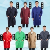 Летняя униформа медсестры для работы, длинная пылезащитная крышка, нагрудник, рабочая одежда, делается под заказ, с печатью вашего логотипа