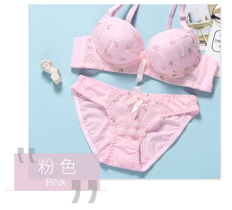 Không có vòng thép cô gái đồ lót Nhật Bản mỏng tập hợp học sinh trung học áo ngực màu trắng mùa hè dễ thương áo ngực trường trung học đồ lót calvin klein nữ chính hãng