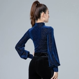 Демисезонная бархатная спортивная одежда, костюм для танцевального шоу, увеличенная толщина