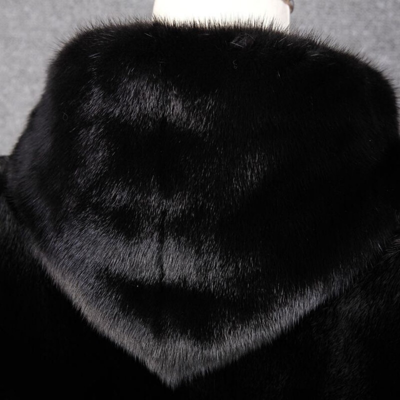Winter Mink Fur Coat for Men, Haining Imitation Mink Velvet Thickened Warm Large Size Hooded Short Fur Coat Winter Mink Fur Coat for Men, Haining Imitation Mink Velvet Thickened Warm Large Size Hooded Short Fur Coat