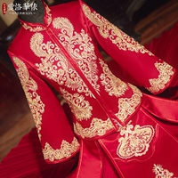 Традиционный свадебный наряд Сюхэ, летнее свадебное платье для невесты, коллекция 2021, дракон и феникс