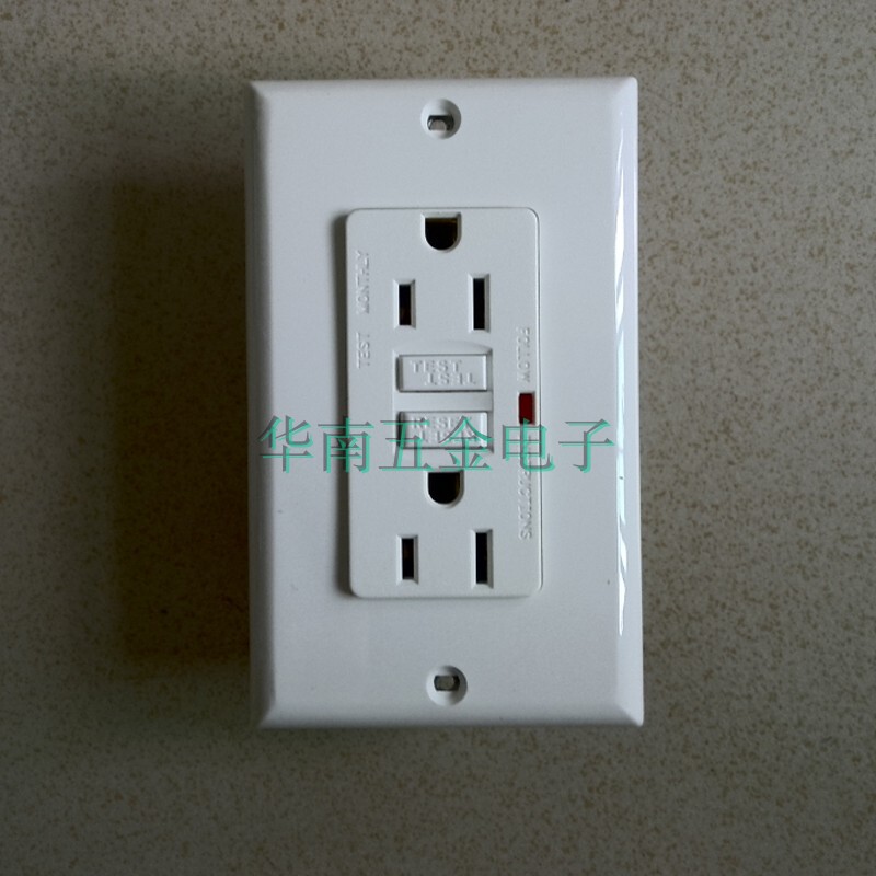 American-Style Leakage Protection Socket Gfci Two-Position Double American Switch Socket 110V-250V Anti-Electric Shock Socket