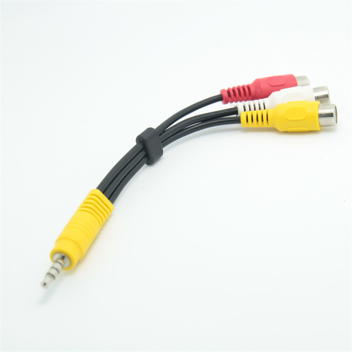 25cm 3 5 10% Three Lotus RCA switching lines 3 5 turns AV red yellow white audio video line-Taobao