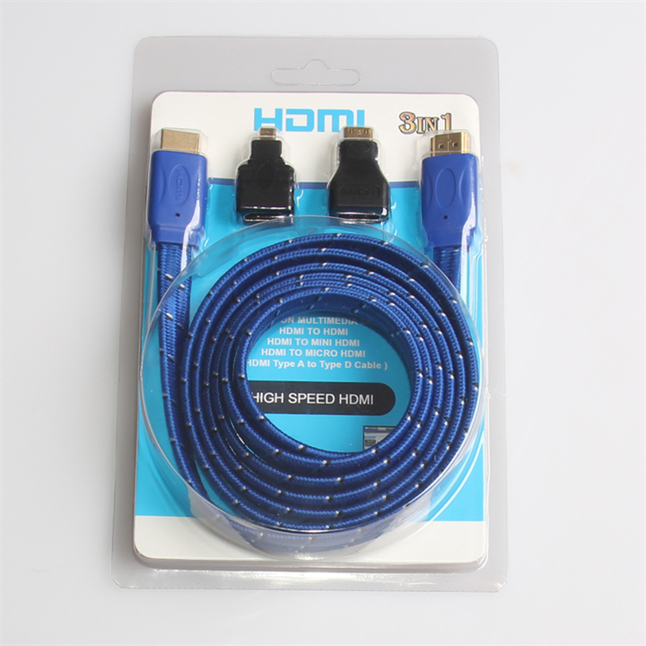 micro MINI HDMI adapter TV computer high-definition three-in-one multi-function HDMI cable