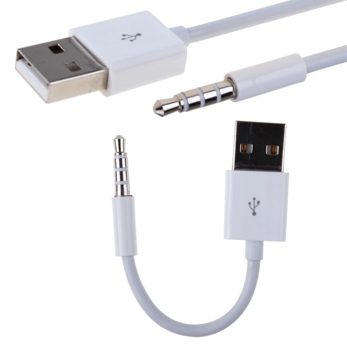 OUPOPO speaker charging cable usb to 3 5mm audio transfer Aux car Bluetooth audio cable ipod