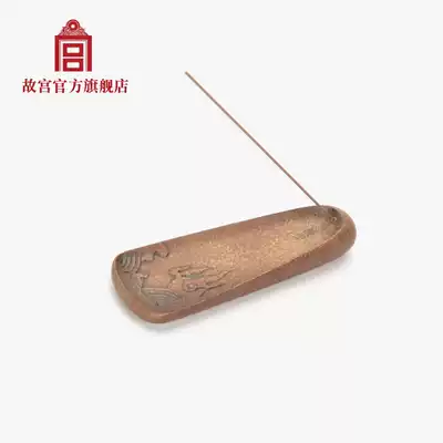 Imperial Palace Chengxiang incense plate Ancient white glaze Yellow sand Glaze Birthday Gift Imperial Palace official birthday gift