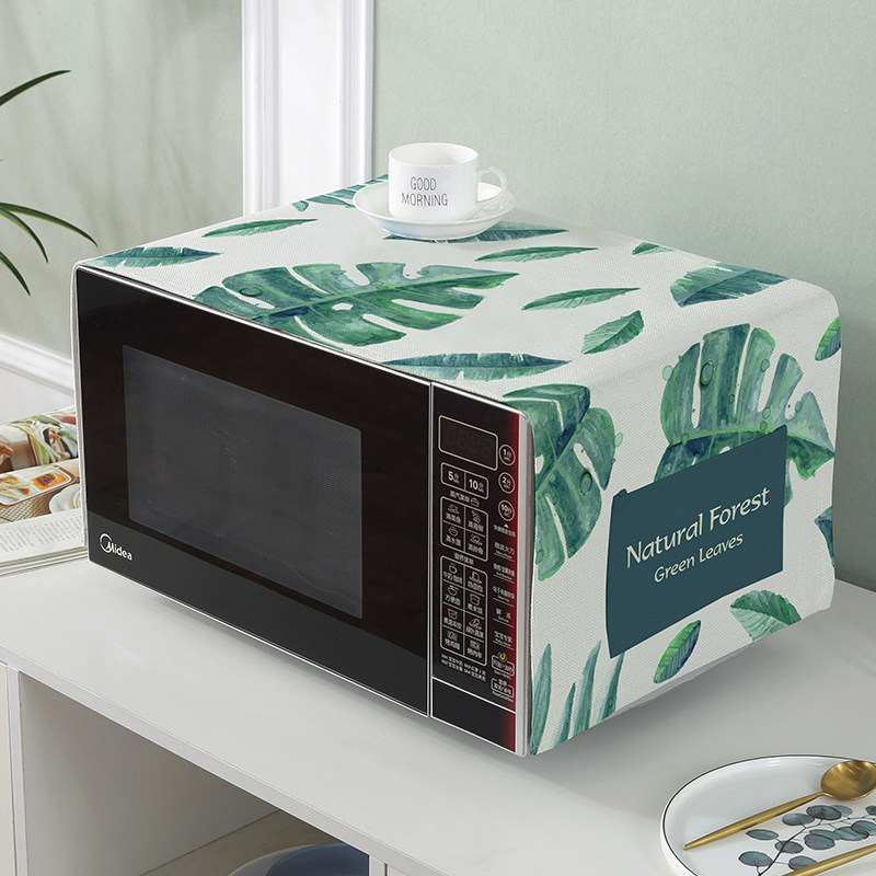Microwave Cover Scarves Cotton Linen Cloth Art Geb Waterproof Oil Shield Universal Oven Hood Beauty Gransee Dust Cover