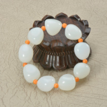 And Tian Yuhand chain original stone easter seed jade handstring male and female couples support order to make white jade bracelet