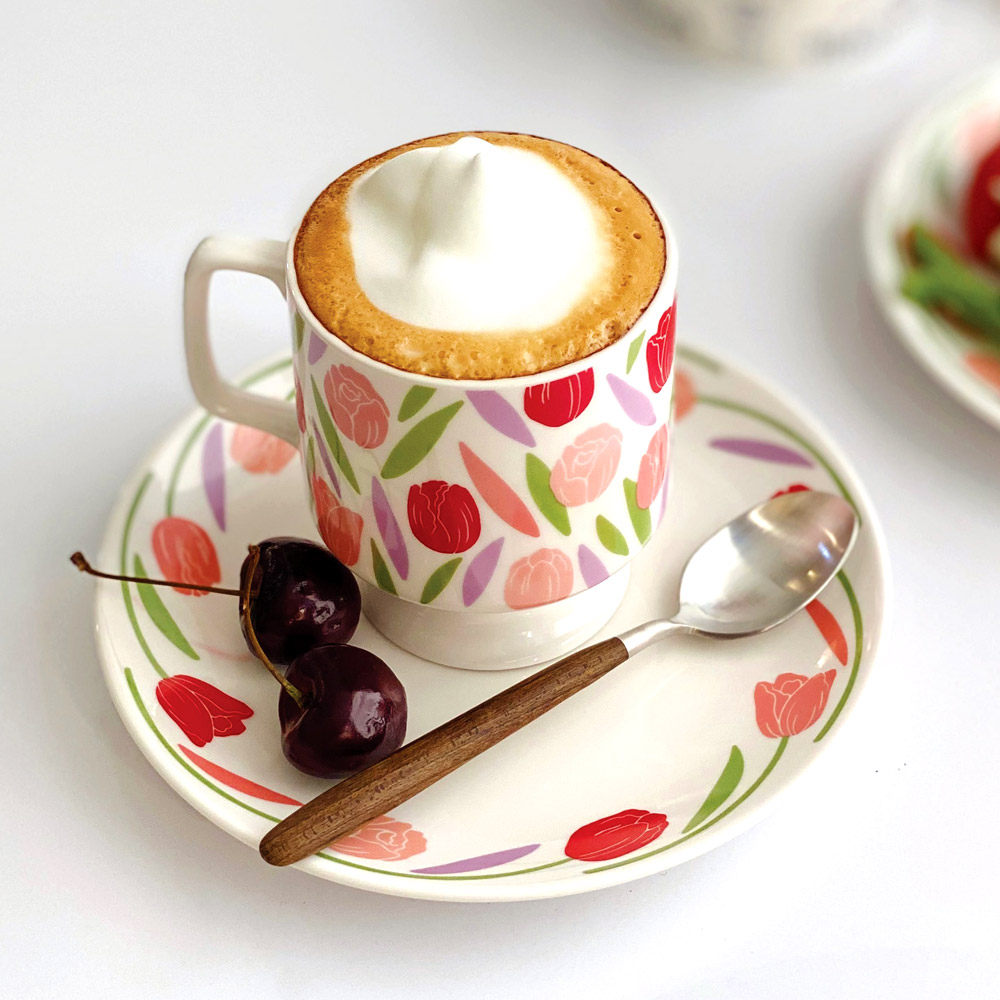 Endless stars French tulip creative mug ins home coffee cup saucer afternoon tea latte cup