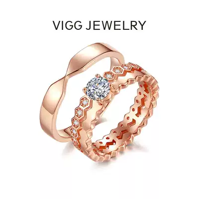 Vig sterling silver couple 52Hz ring a pair of men and women Japanese Korean trendy students to ring female fashion personality