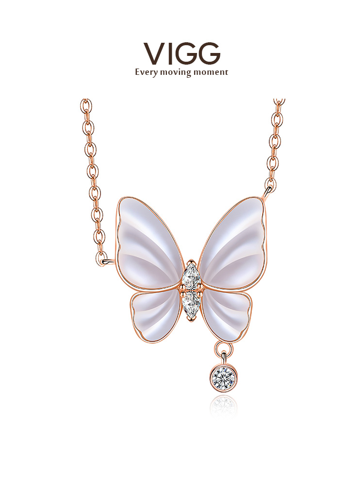 (vigg) Dream Butterfly Necklace-zb