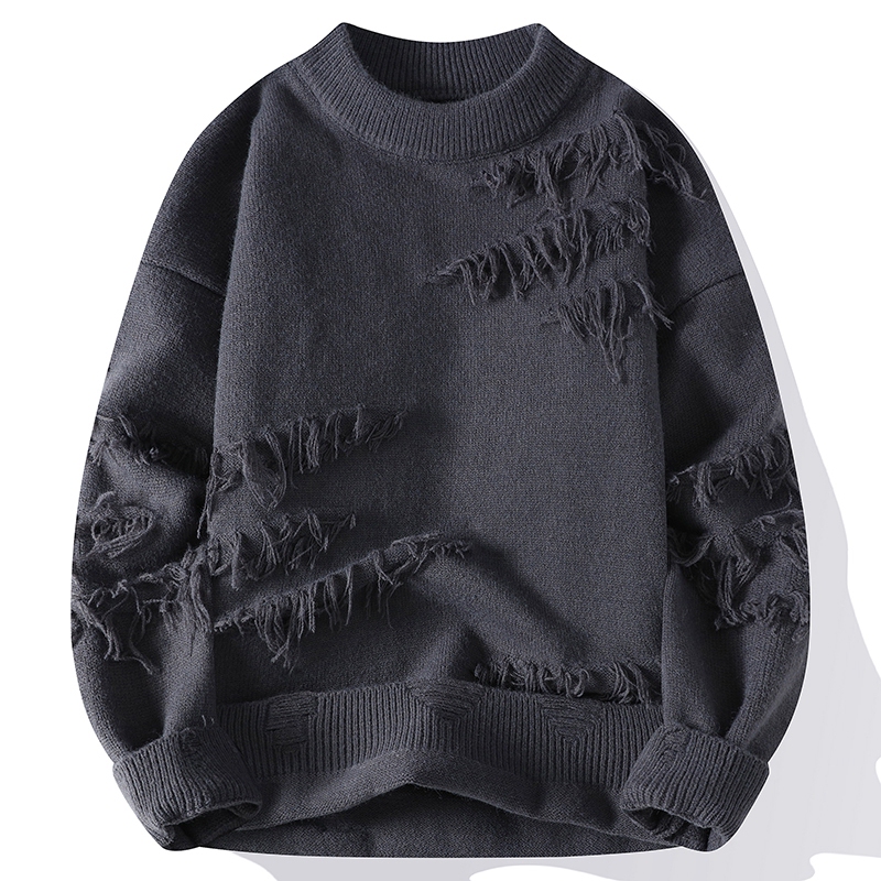 Trendy Brand Couple's Lazy Style Niche Sweater, Loose and High-End, Autumn and Winter Men's American Design Knitted Jacket Trendy Brand Couple's Lazy Style Niche Sweater, Loose and High-End, Autumn and Winter Men's American Design Knitted Jacket