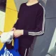 Mùa xuân và mùa thu Mới Trang phục thể thao nam Quần áo thể thao giản dị Áo dài nam và nữ Những người yêu thích Chạy bộ áo len cỡ lớn Thanh niên